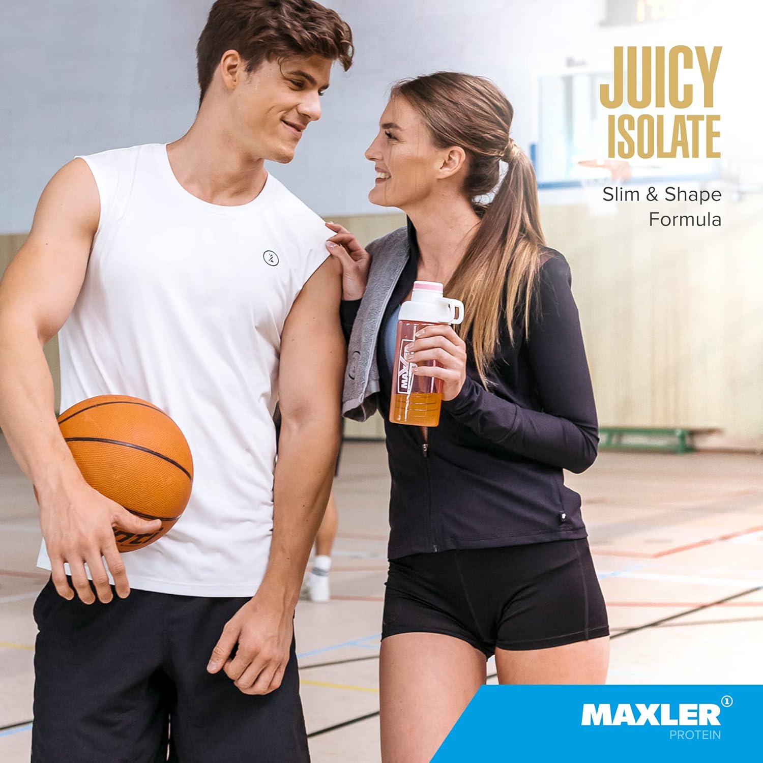 Maxler Juicy Isolate Protein Powder - Coconut Flavored Clear Whey Isolate - High Protein Muscle Recovery Drink - Low Lactose, Fat & Sugar Free - 1.1 lb (20 Servings)