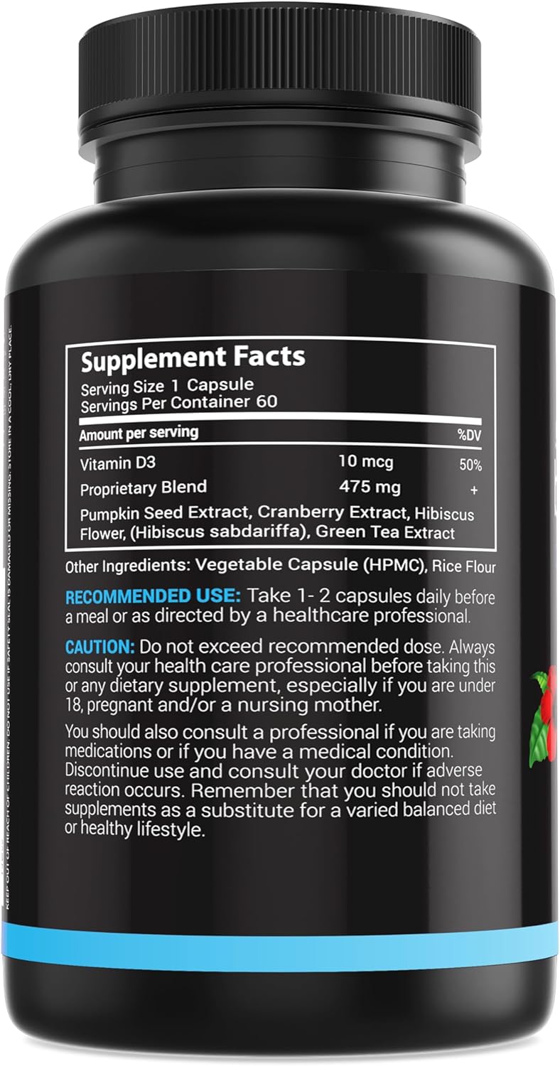 MaxX Labs Bladder Control Supplements with Vitamin D3 K2 3000 IU & MK-7 from Natto - Supports Bone, Teeth, Heart, Immunity - 60Ct + 90Ct