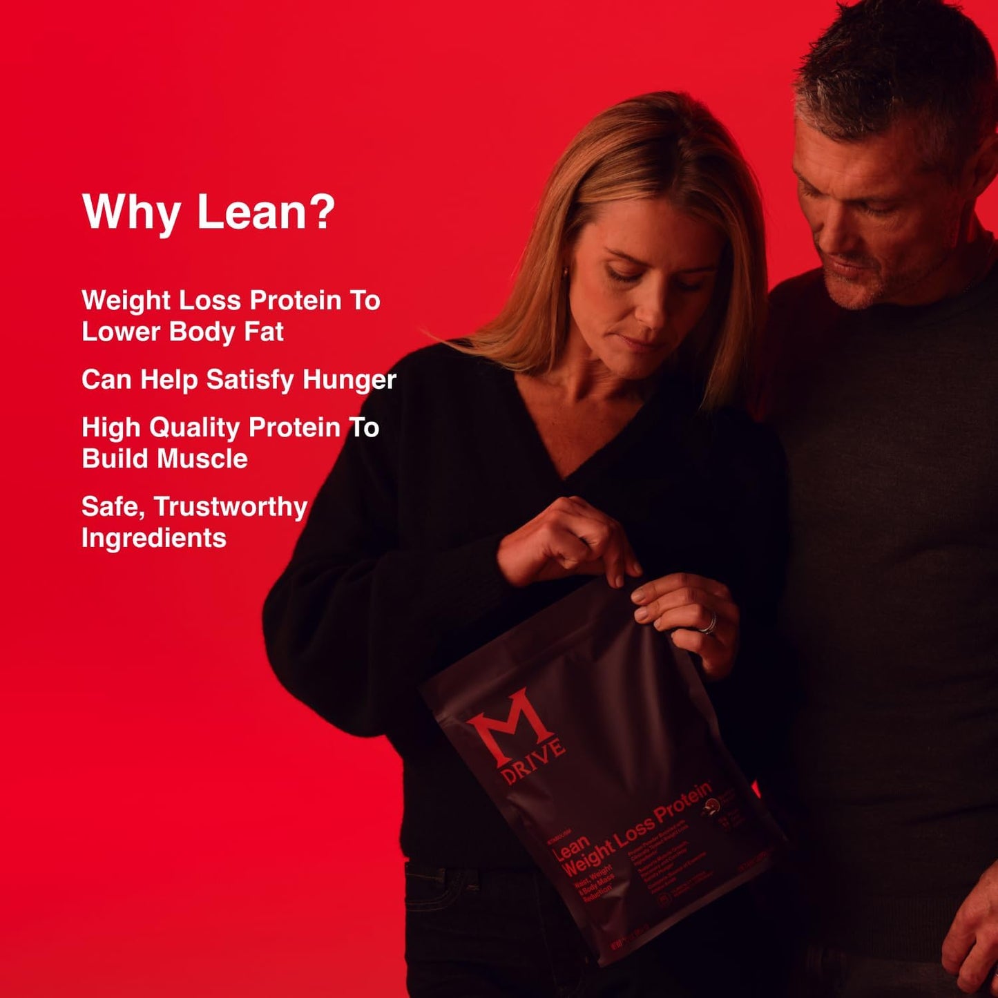 Mdrive Lean Muscle Mass Protein Powder with Morosil Blood Orange Extract 30 Servings