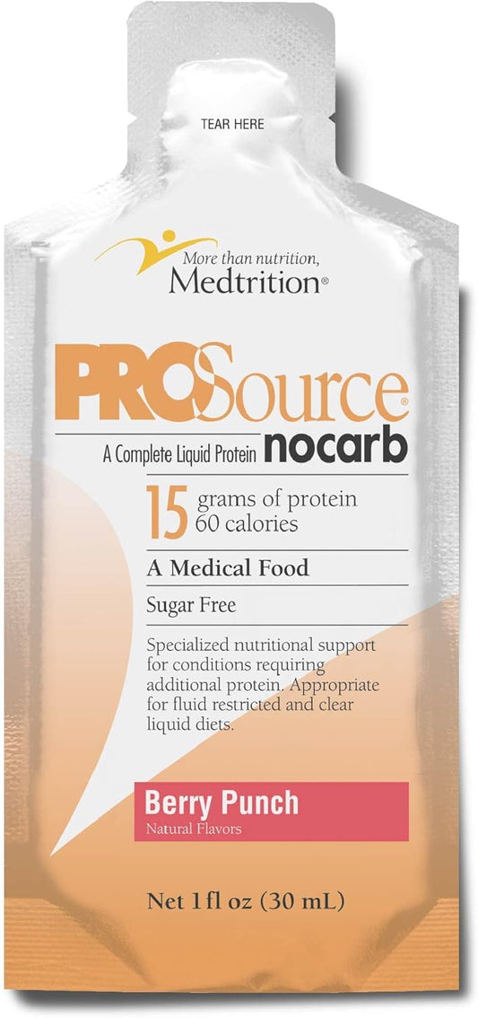 Medtrition ProSource NoCarb Berry Punch Liquid Energy Packets - 30 Pack