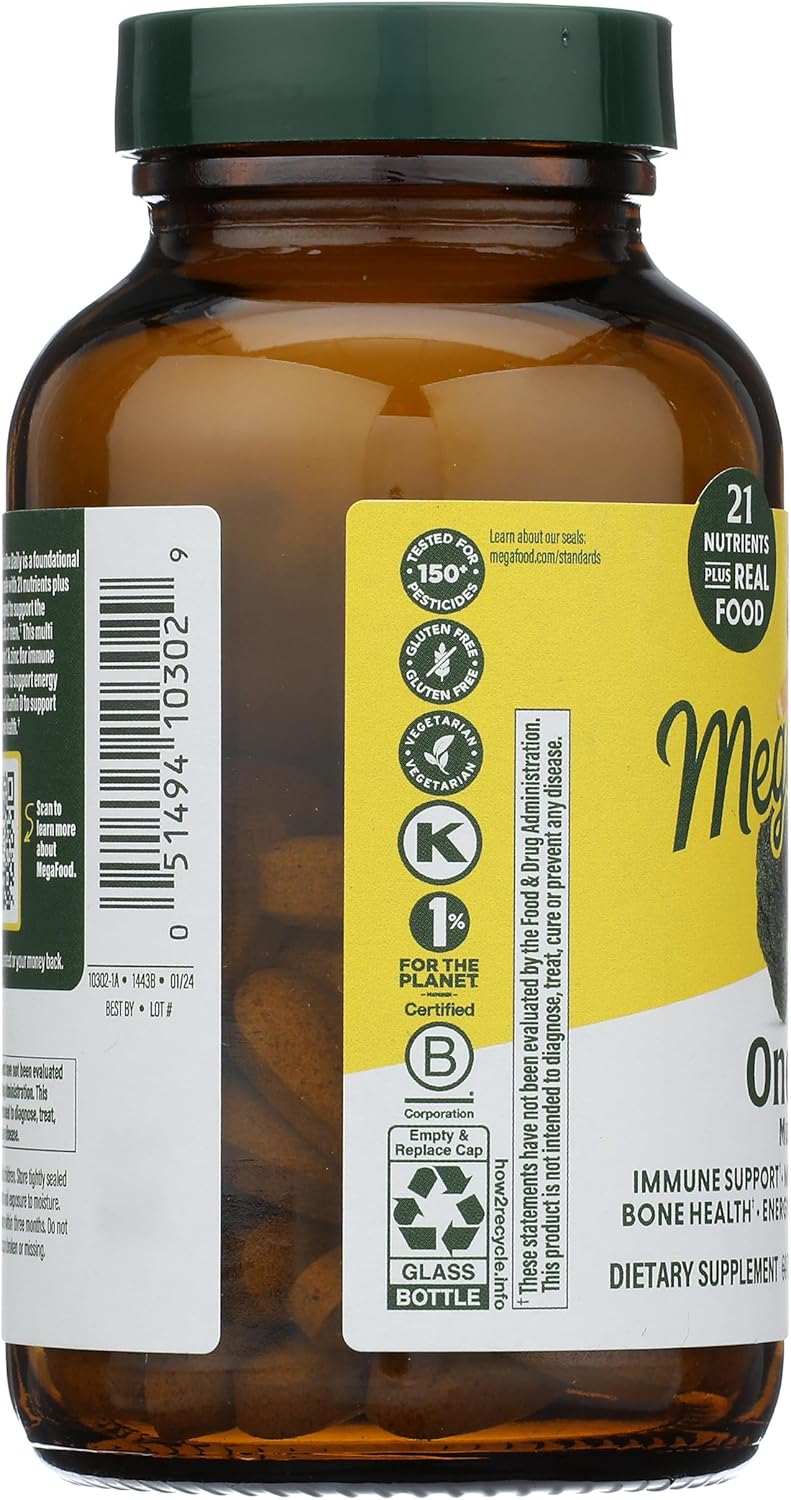 MEGAFOOD Men's One Daily Multivitamin, 72 Tablets