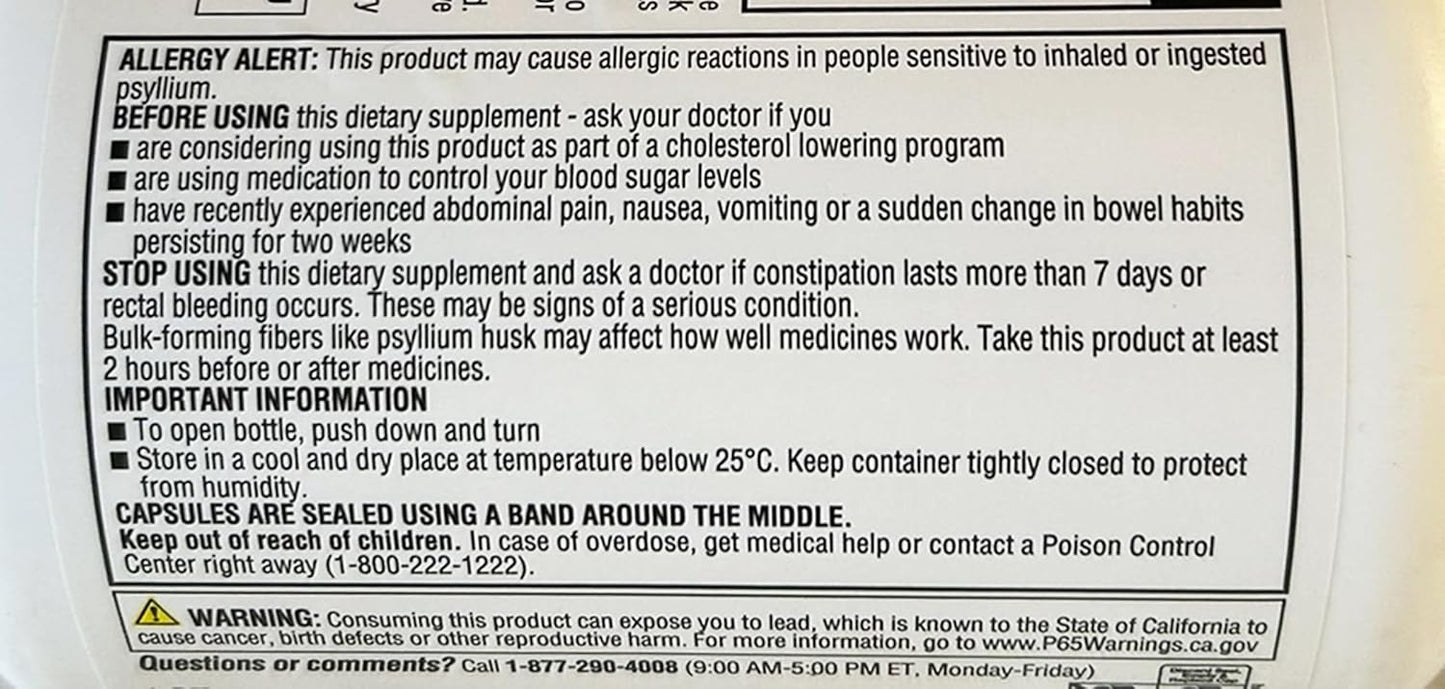 Member's Mark Fiber Capsules 2Pack - 400 Count, Digestive Health Supplement for Liquids, Toothpaste, and More