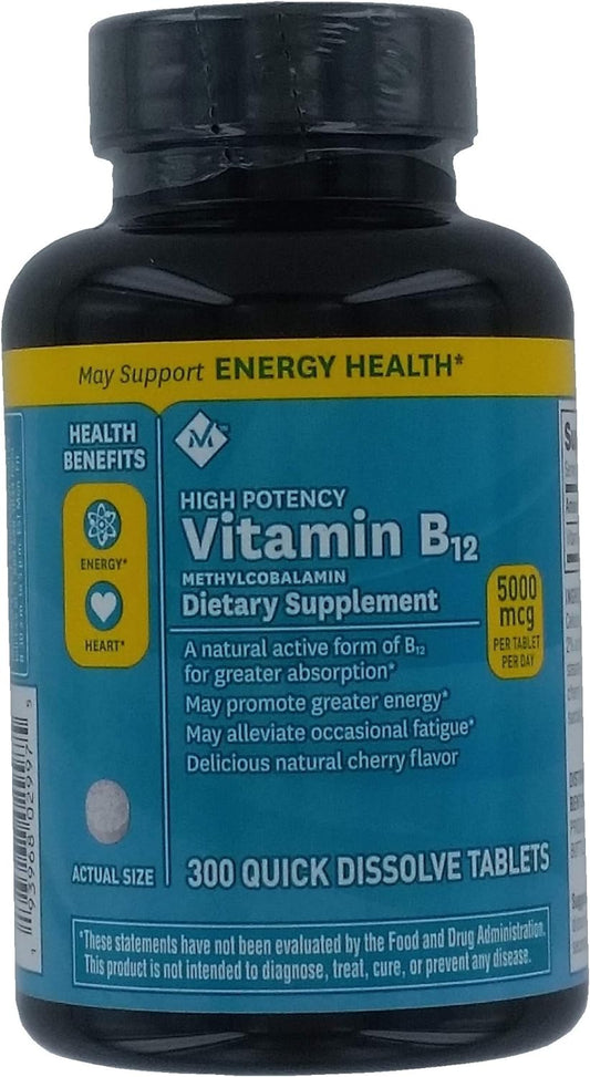 Member's Mark Sublingual Vitamin B12 5000mcg - 300 Count - Member's Mark Brand