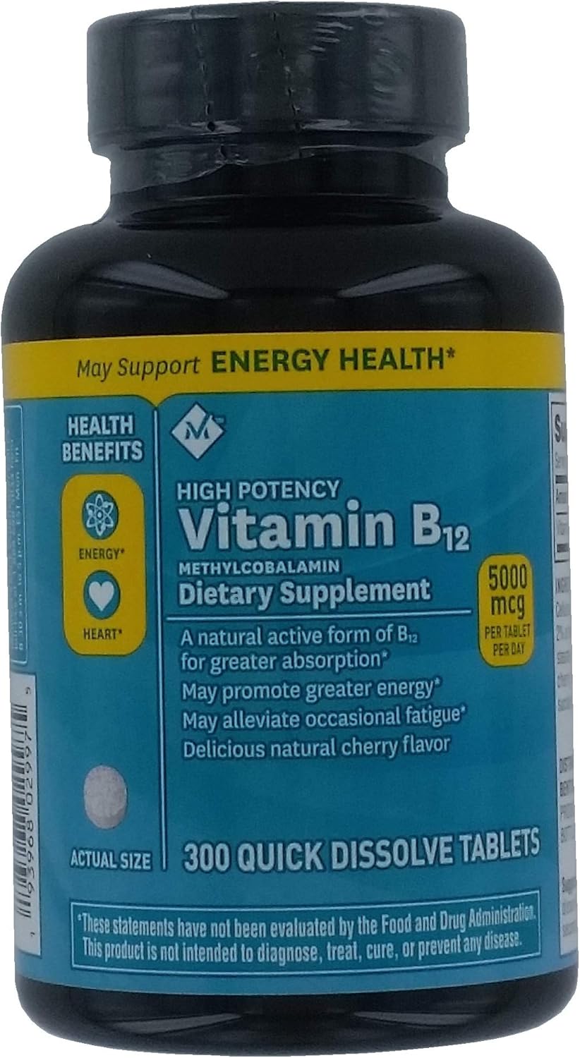 Members Mark Sublingual Vitamin B12 5000mcg - 900 Count Package