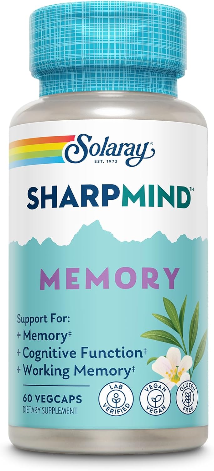 Memory and Focus Brain Supplement with Cognivia, Gotu Kola, and Chaga Mushroom - Ginkgo Biloba Alternative - 60-Day Guarantee - 60 VegCaps