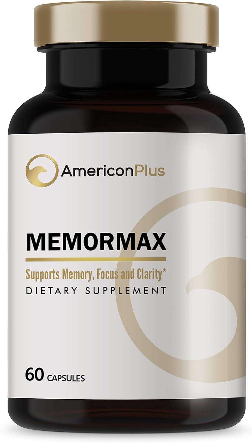 Memory, Focus & Clarity Brain Supplement with Ginkgo Biloba, Bacopa, Alpha GPC - 60 Capsules