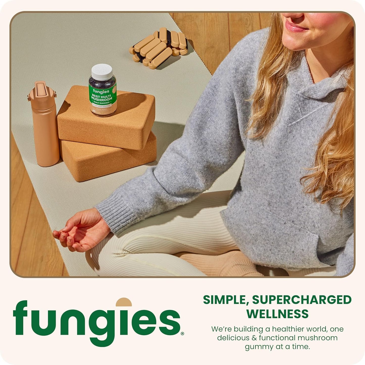 Men & Women's Mushroom Gummy Vitamins - Lion’s Mane, Cordyceps, Reishi & More - Gelatin-Free & Vegan