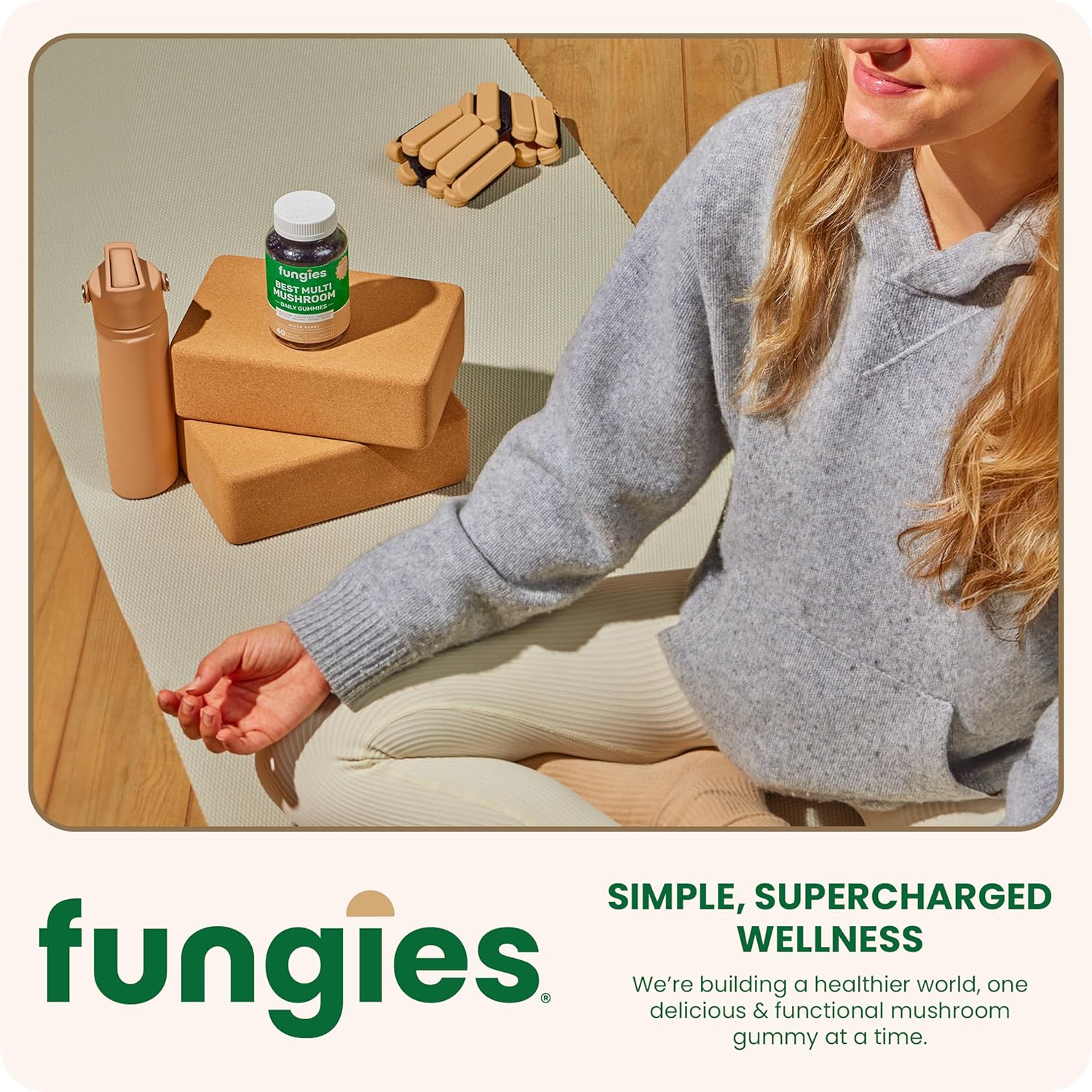 Men & Women's Mushroom Gummy Vitamins - Lion’s Mane, Cordyceps, Reishi & More - Gelatin-Free & Vegan
