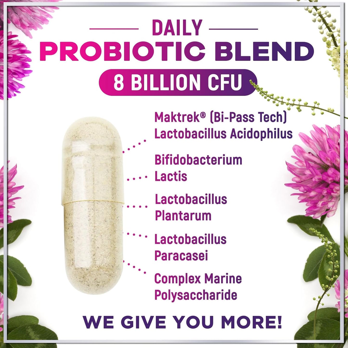 Menopause Probiotic Supplements for Women - 8 Billion CFU, Hot Flash & Night Sweats Relief - Vaginal, Digestive & Immune Support - 60 Capsules