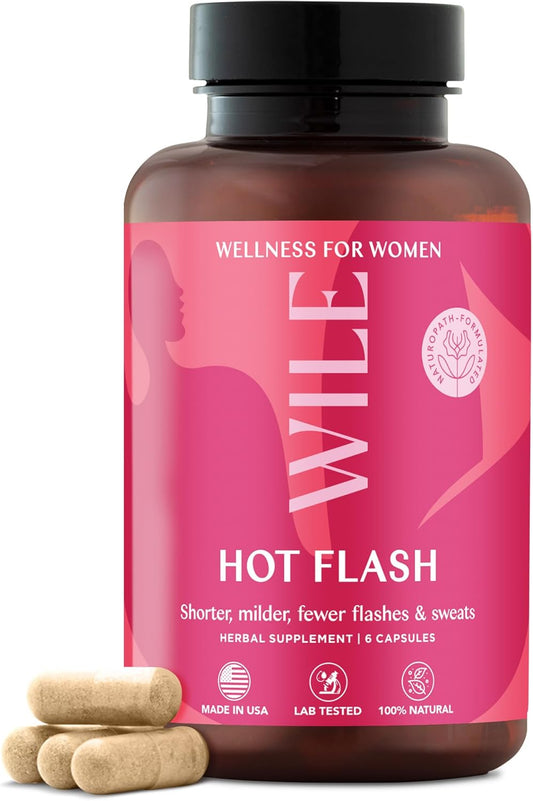Menopause Relief Supplements for Women - Kudzu Root for Hot Flashes & Night Sweats - Premenopause Support for Stress & Hormone Balance - 30 Servings