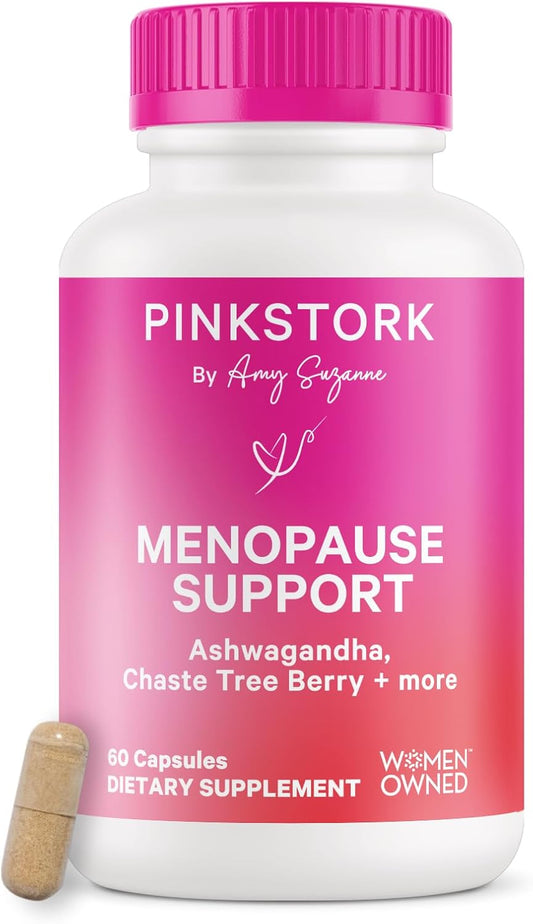 Menopause Relief Supplements for Women - Natural Herbs for Hormone Balance and Hot Flashes - Ashwagandha, Maca, Black Cohosh - 60 Capsules
