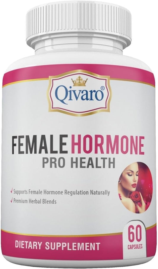 Menopause Support Capsules for Women - Hormone Balance Supplement with Black Cohosh, Red Clover, & More - 60 Veg Caps