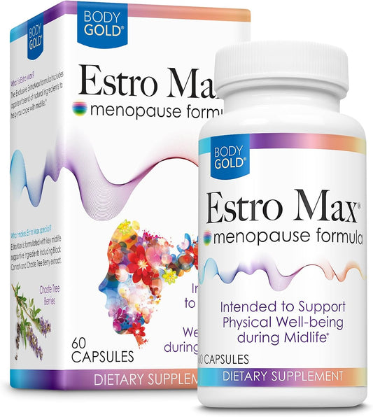 Menopause Support Supplement | Body Gold Estro Max | 60 Count