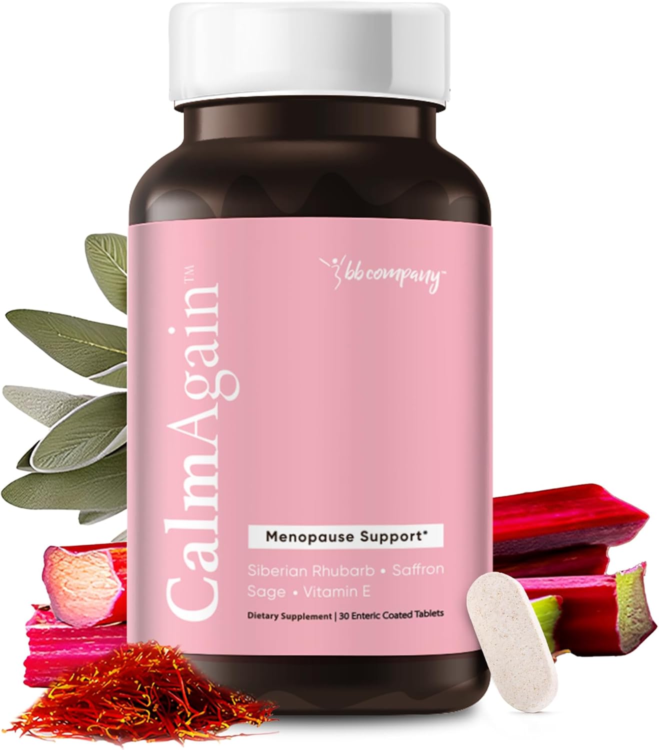 Menopause Support Supplement for Nervousness & Hot Flashes - Hormone Balance & Mood Support - Antioxidant Rich Ingredients - 30 Ct