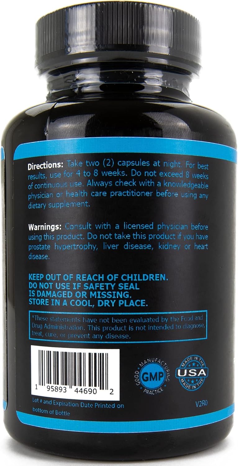 Men's 3-in-1 PCT Supplement with Estrogen Blocker, Liver Support & Natural Boosters - Made in USA - 60 Capsules