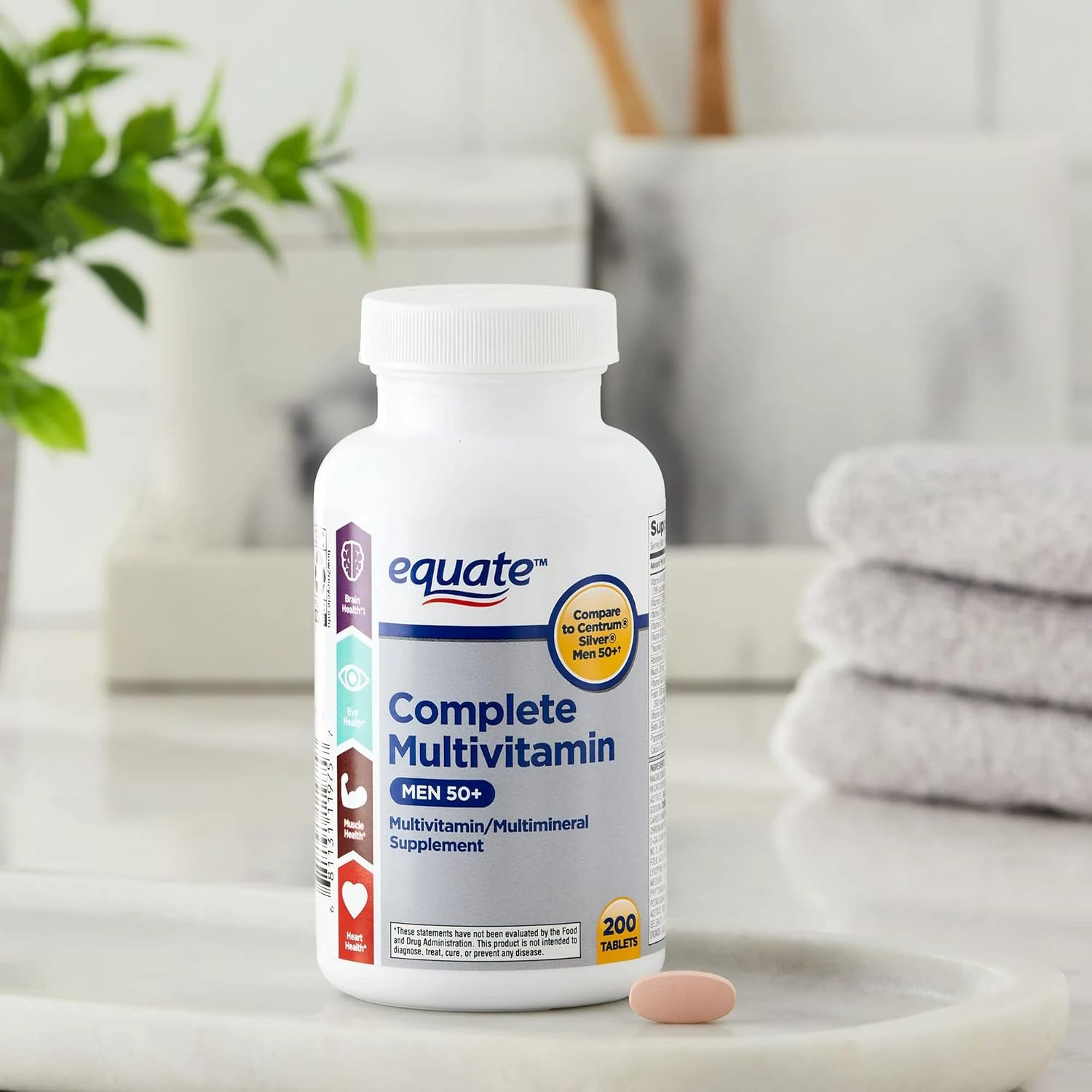 Men's 50+ Complete Multivitamin/Multimineral Supplement Tablets - 200 Count