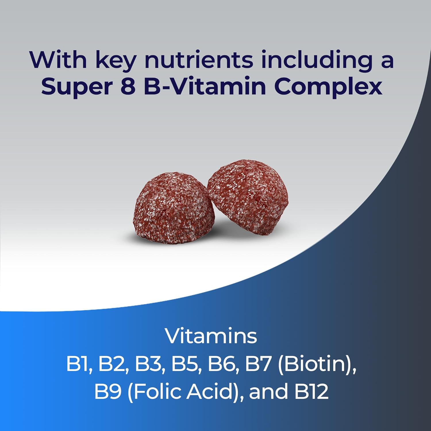 Men's 50+ Gummies Multivitamin with Brain and Immunity Support, Super 8 B Vitamin Complex (110 Count)
