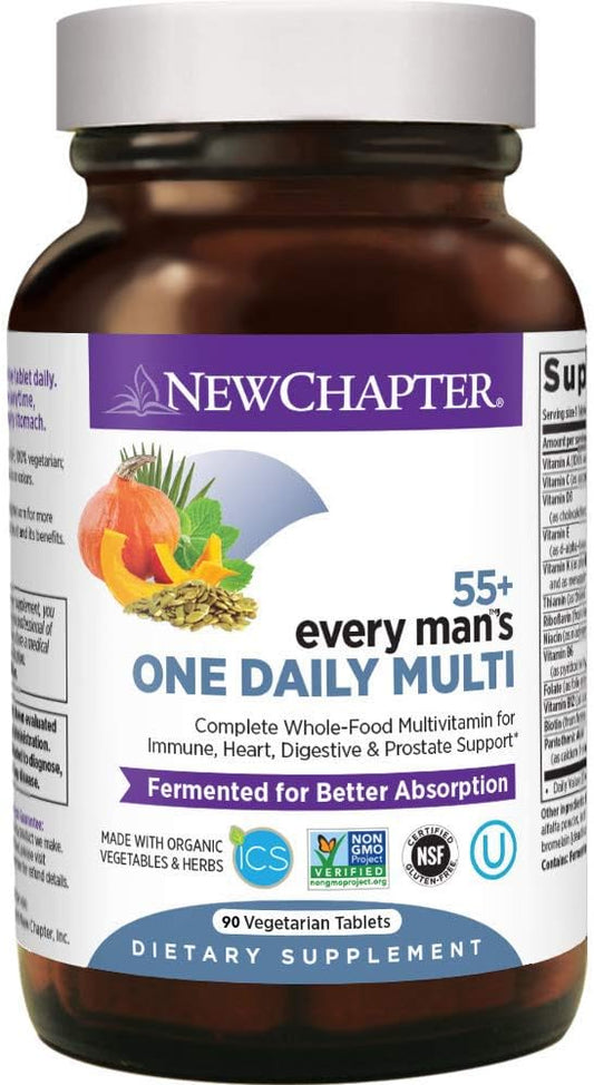 Men's 50+ Multivitamin with Probiotics, Whole Foods, and Astaxanthin - 90 ct