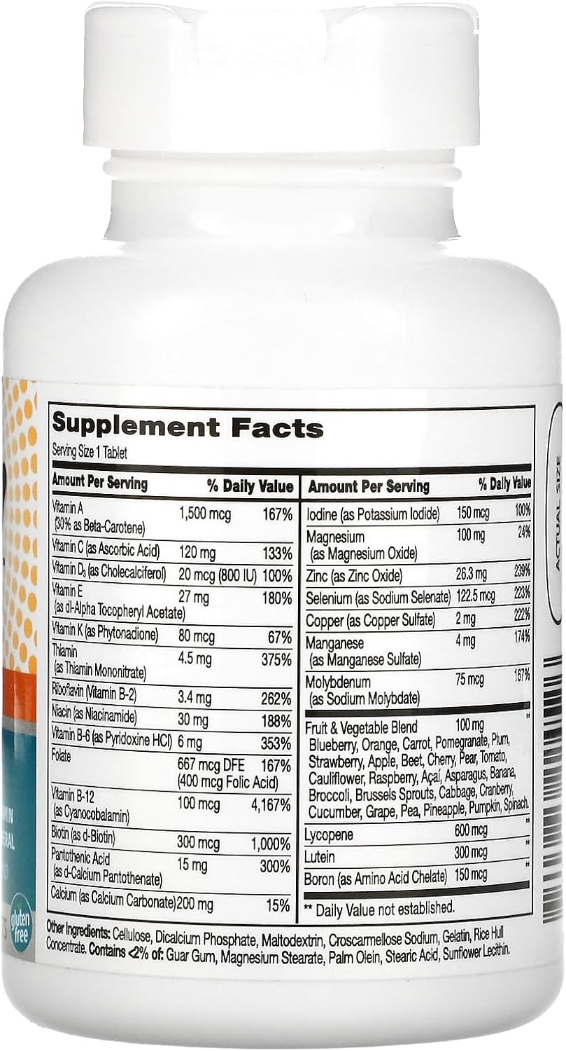 Men's 50+ Multivitamins with Minerals - 21st Century Wellify, 65 Count