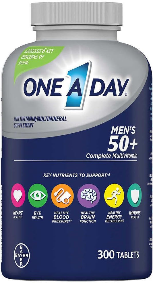 Men's 50 Plus Advantage Multi-Vitamin Tablets, Pack of 300 - Special Offer