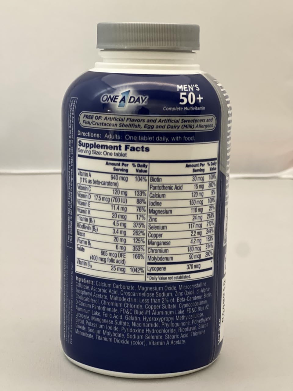 Men's 50 Plus Advantage Multi-Vitamin Tablets, Pack of 300 - Special Offer