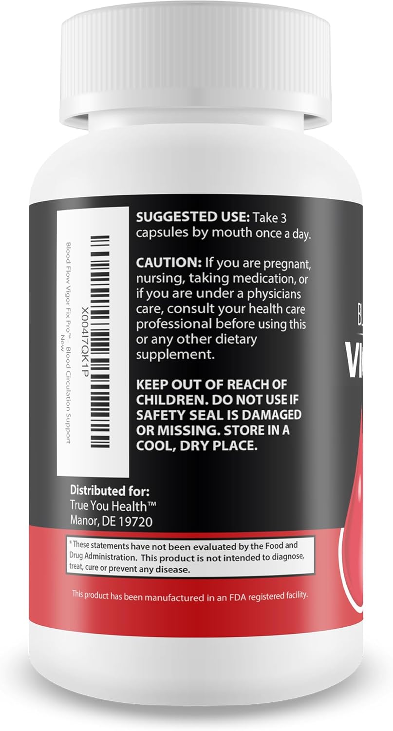 Men's Blood Flow Boost Supplement - Improve Circulation & Increase Blood Flow - Best Supplement for Poor Circulation - Natural Blood Circulation Support for Men - Enhance Blood Flow & Overall Health
