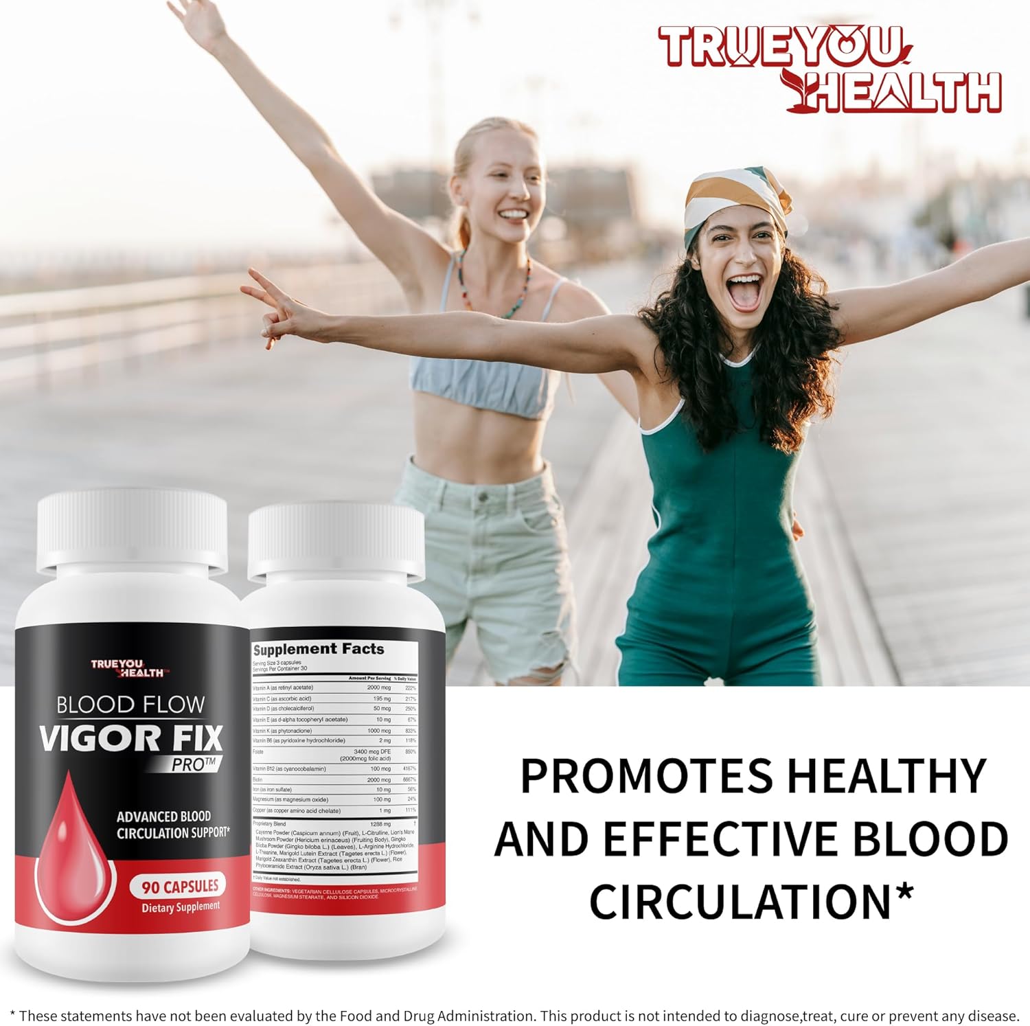 Men's Blood Flow Boost Supplement - Improve Circulation & Increase Blood Flow - Best Supplement for Poor Circulation - Natural Blood Circulation Support for Men - Enhance Blood Flow & Overall Health
