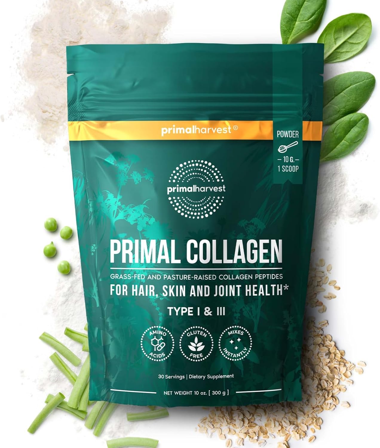 Men's Bundle: Primal Harvest Hydration Powder & Collagen Powder Supplements - Hydrate and Rejuvenate