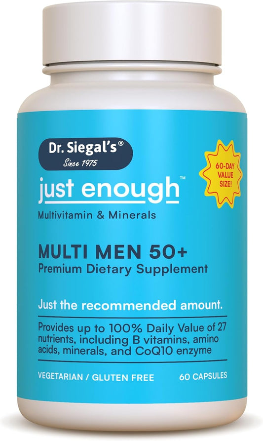 Men's Daily Multivitamin for Men 50 Plus - 60 Capsules - 60 Servings - Men's Multivitamin 50 Plus - Daily Supplements for Men Over 50