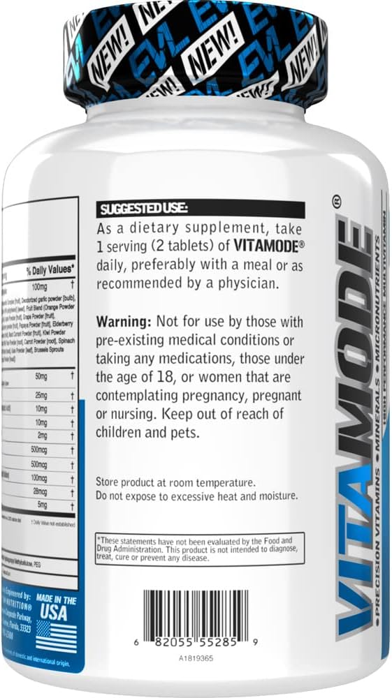 Men's Daily Multivitamin with Essential Minerals and Phytonutrient Complex for Energy and Immune Support
