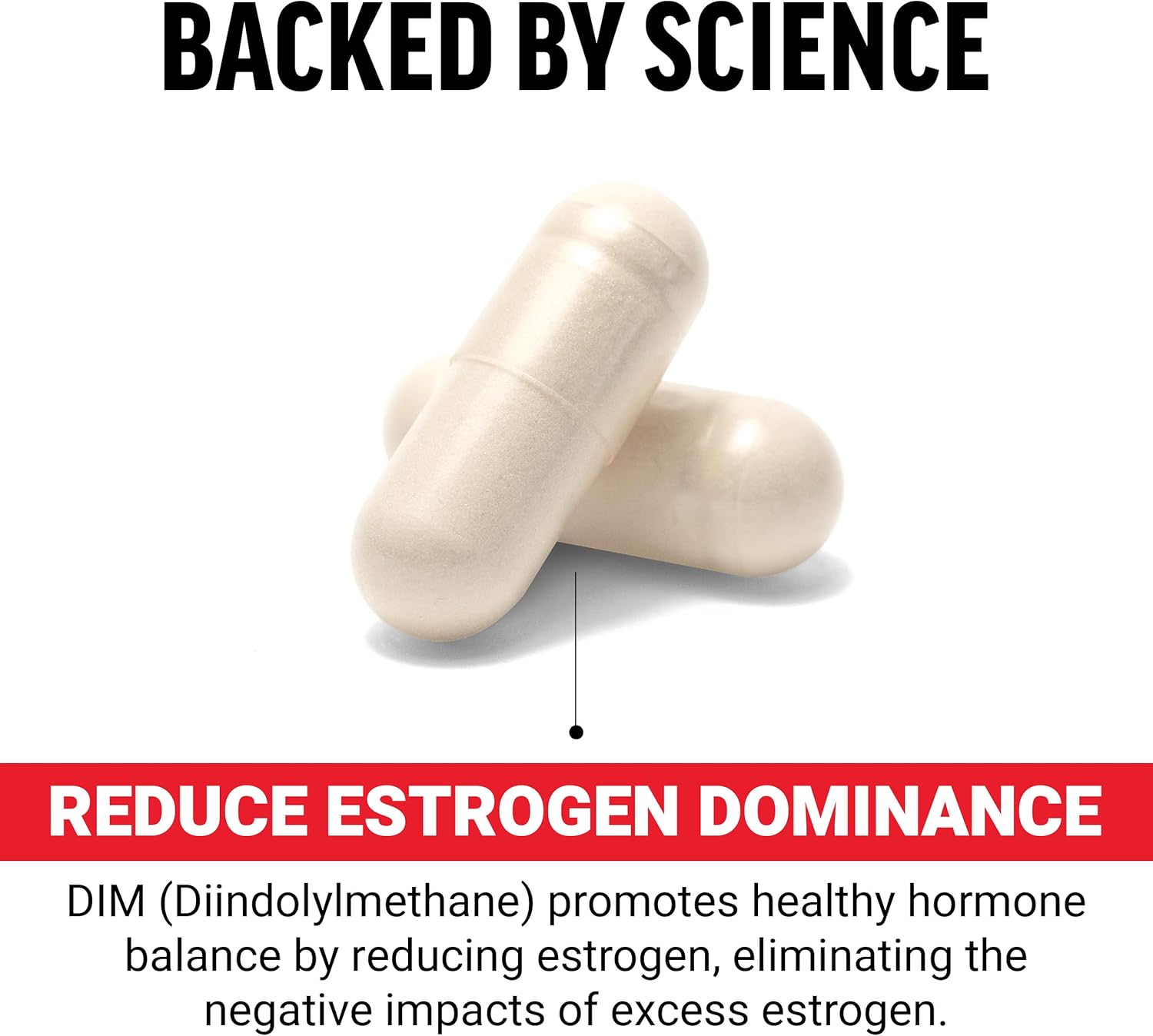 Men's Estrogen Reducing DIM Pills, Powerful Diindolylmethane Supplement for Fast Results, Enhanced Absorption, Natural Ingredients, 300mg, 30 Capsules