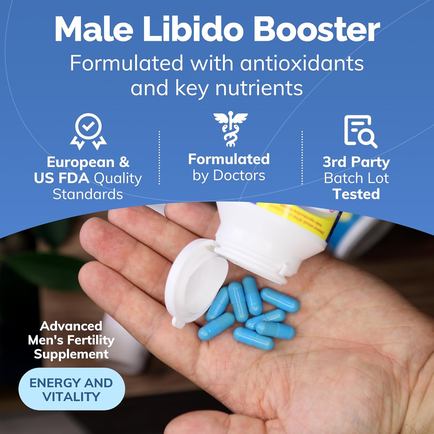 Mens Fertility Bundle: Conceive Plus Motility Supplement Capsules (60 Count)