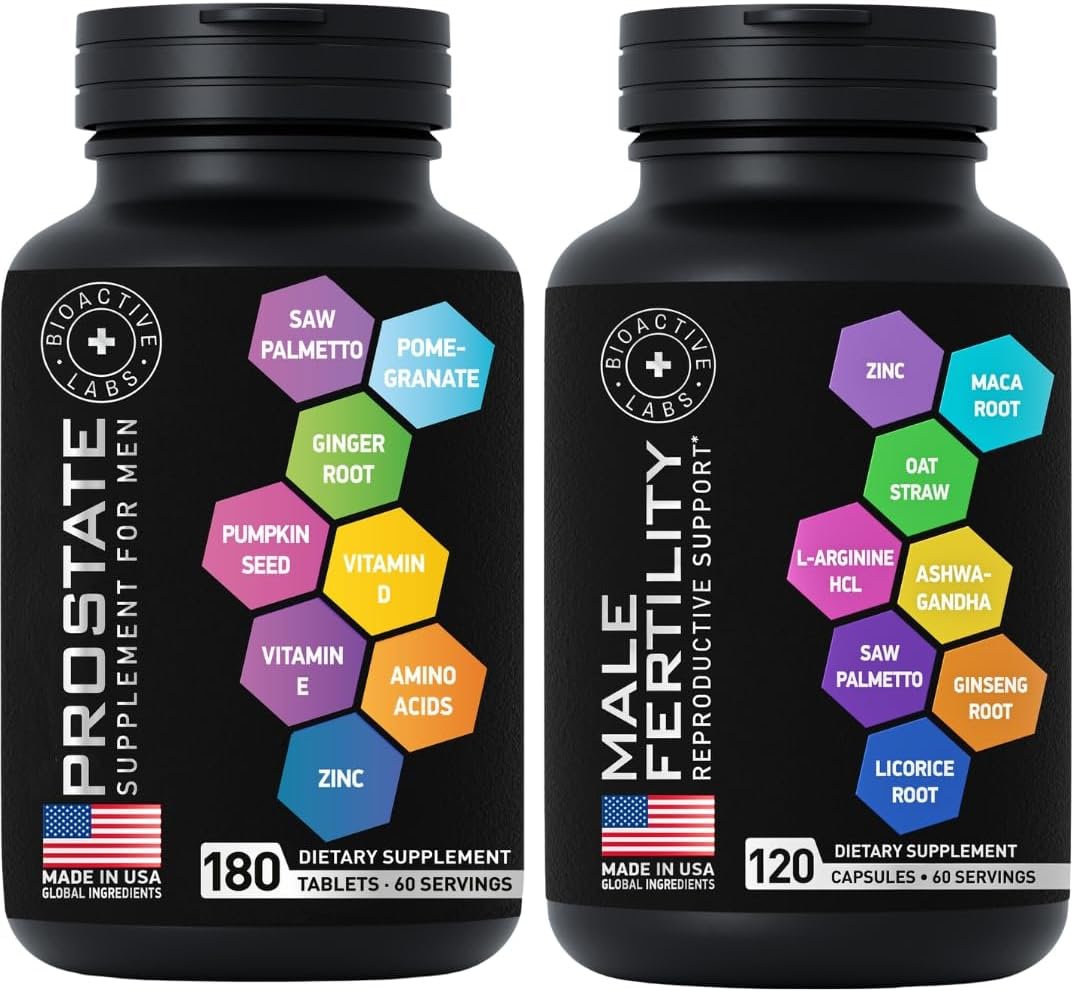 Men's Health Bundle: Fertility and Prostate Health Supplements by BIOACTIVE LABS