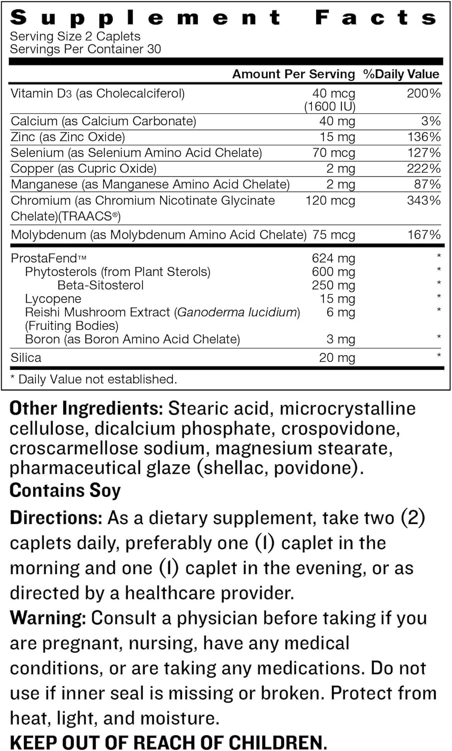 Men's Health Support: SUPER BETA PROSTATE Advanced Supplement for Prostate Health, Sleep, Bladder, Beta Sitosterol - 120 Caplets (2-Pack)