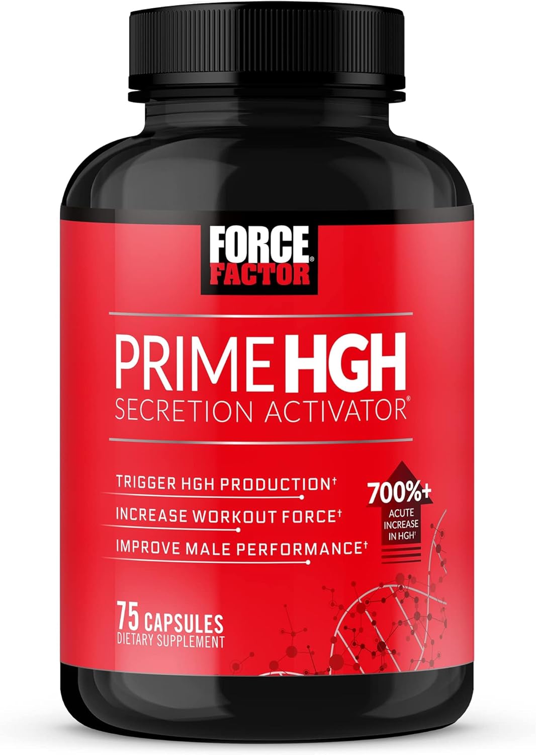 Men's HGH Supplement with AlphaSize for Increased Workout Force - 75 Capsules