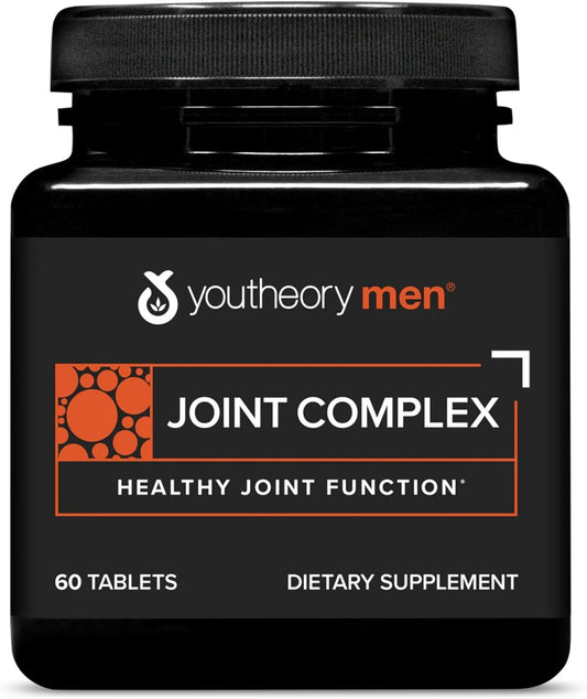 Men's Joint Complex with Hydrolyzed Collagen, Boswellia, Turmeric, Ginger - Joint Support, 60 Tablets, Dairy/Soy/Gluten Free