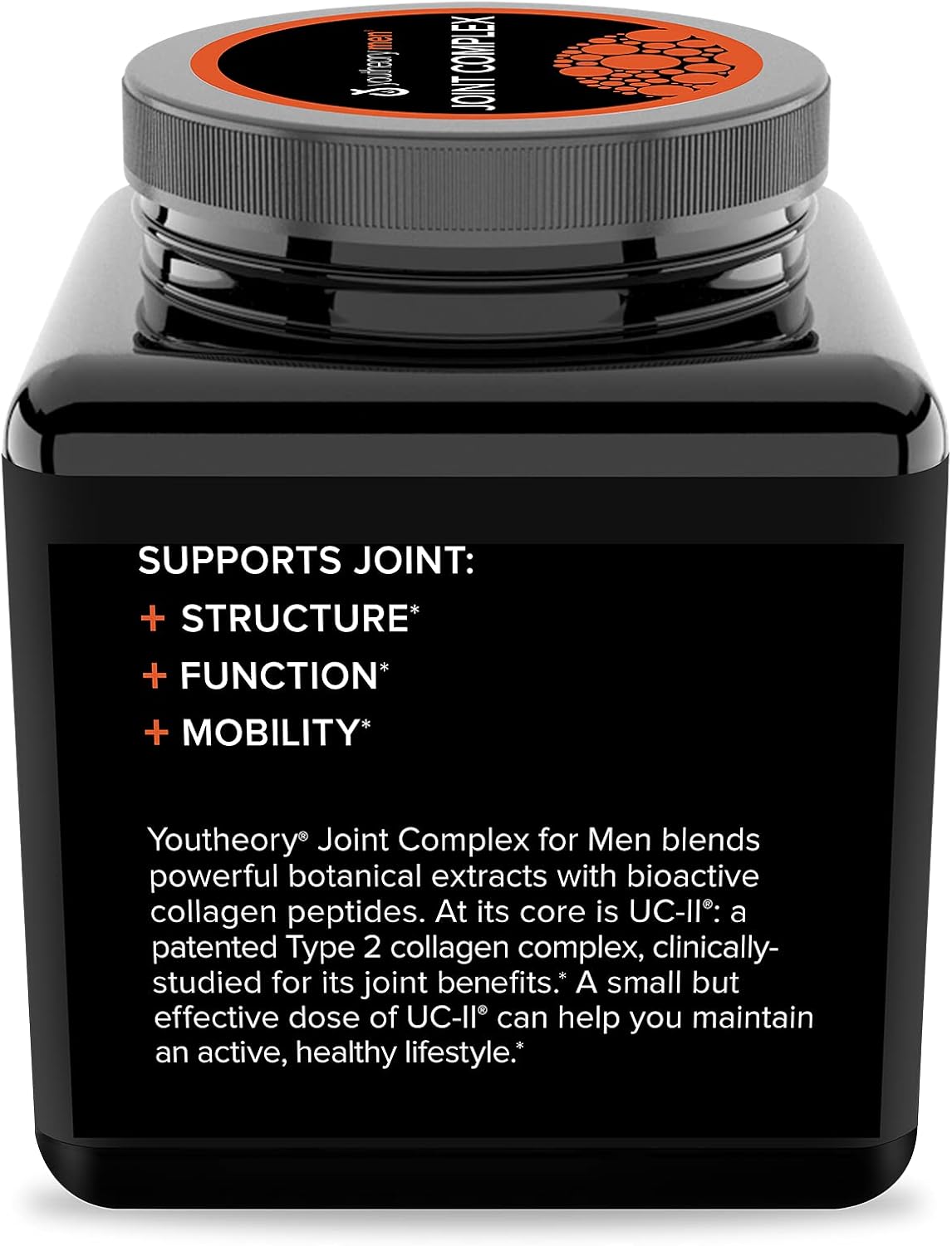Men's Joint Complex with Hydrolyzed Collagen, Boswellia, Turmeric, Ginger - Joint Support, 60 Tablets, Dairy/Soy/Gluten Free