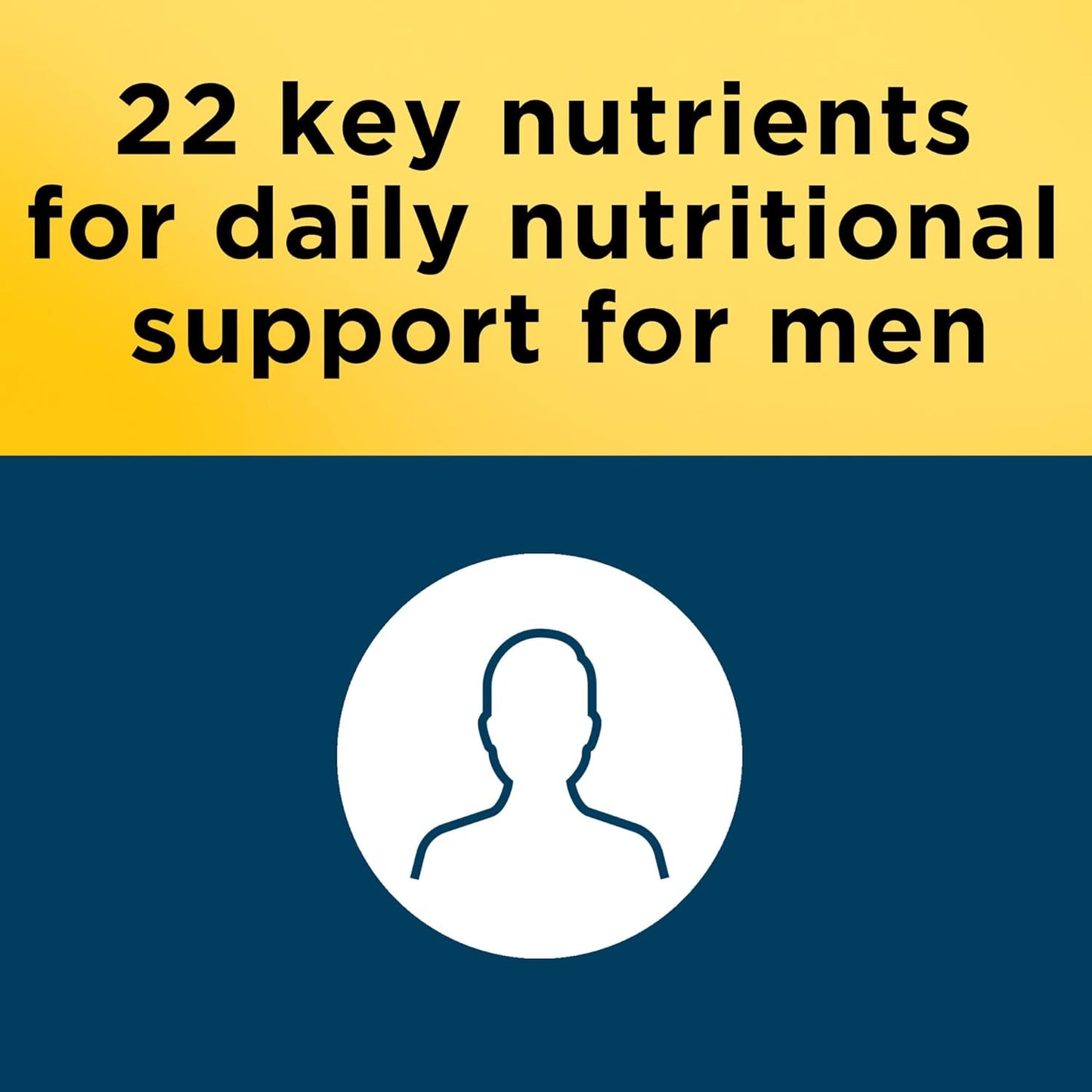 Men's Multivitamin Without Iron for Daily Nutrition, 90 Tablets - 90 Day Supply