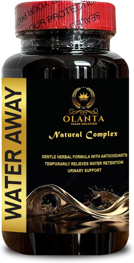 Men's Natural Water Away Pills - Diuretic Water Retention Supplement with Cranberry and Pomegranate - 1 Bottle