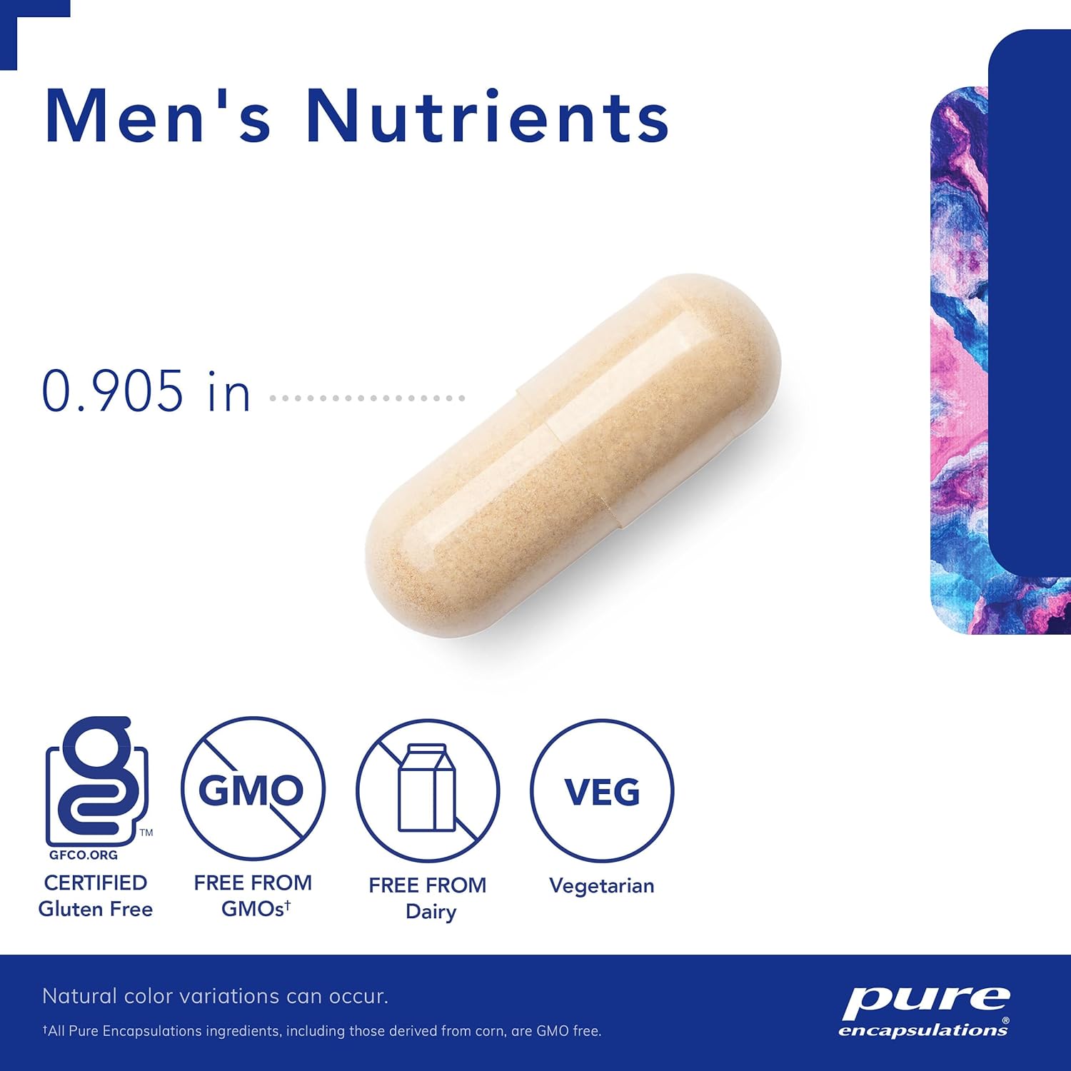 Men's Nutrients Multivitamin Mineral Supplement for Energy, Endurance & Stamina - 360 Capsules - Vitamin D, Vitamin C, Trace Minerals - Men Over 40