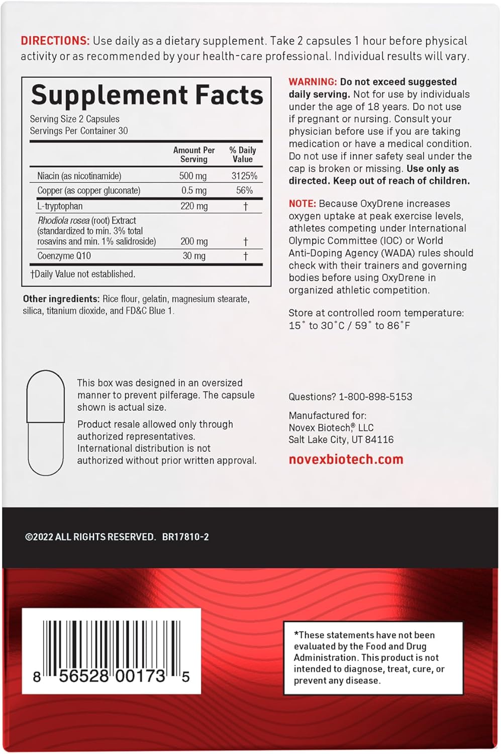 Men's Performance Stack: Novex Biotech GF-9 & OxyDrene - Boost Energy, Drive, VO2 Max, NAD+ - 30 Day Supply