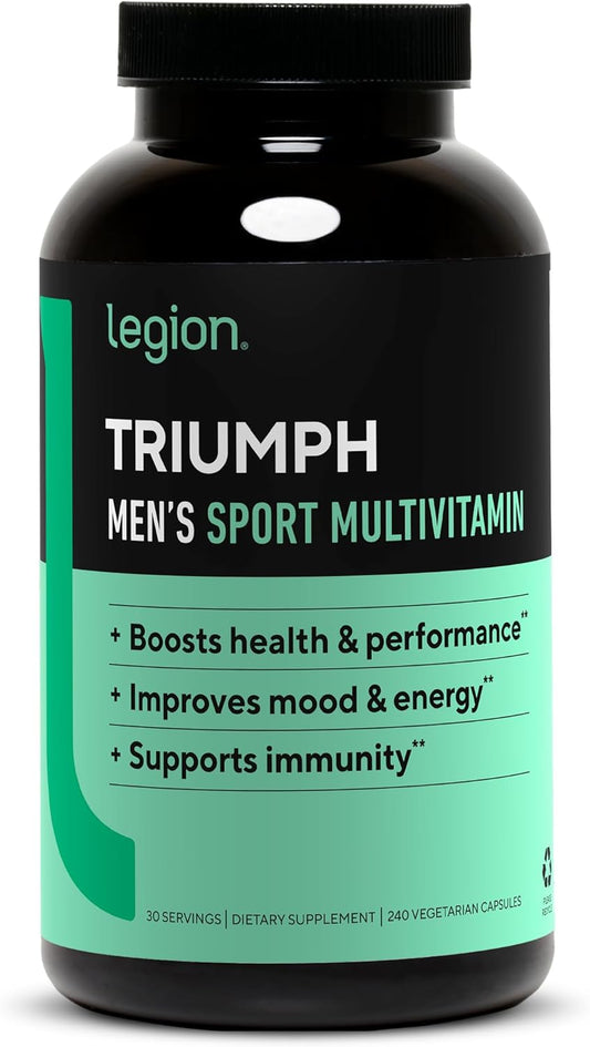 Men's Sport Vitamin with 21 Vitamins & Minerals - Boost Health & Performance - Complete Multivitamin for Men - 30 Servings