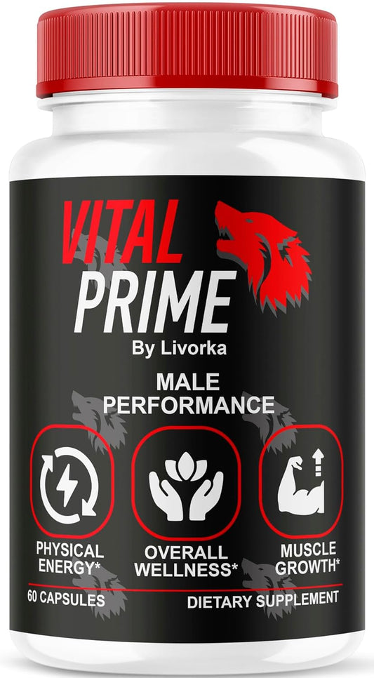Men's Vital Prime Supplement - Advanced Formula Capsules for 1 Month