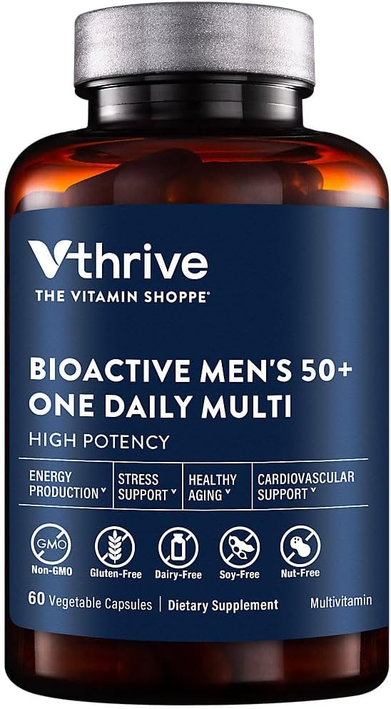 Men's Vthrive Once-Daily Bioactive Multivitamin - 60 Vegetarian Capsules