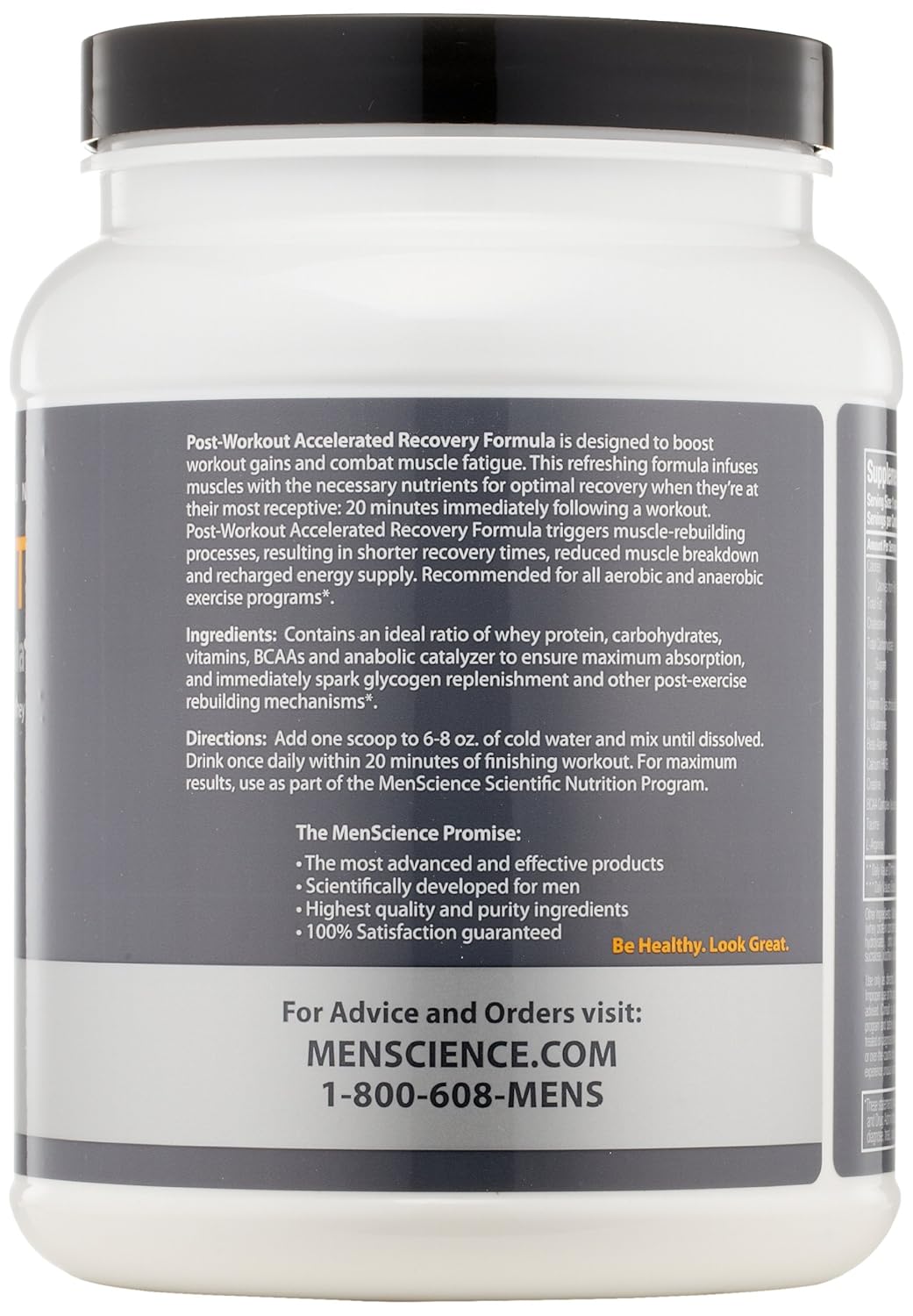 MenScience Post-Workout Muscle Recovery Formula, 1.23 lb - Accelerate Recovery & Build Muscle Faster