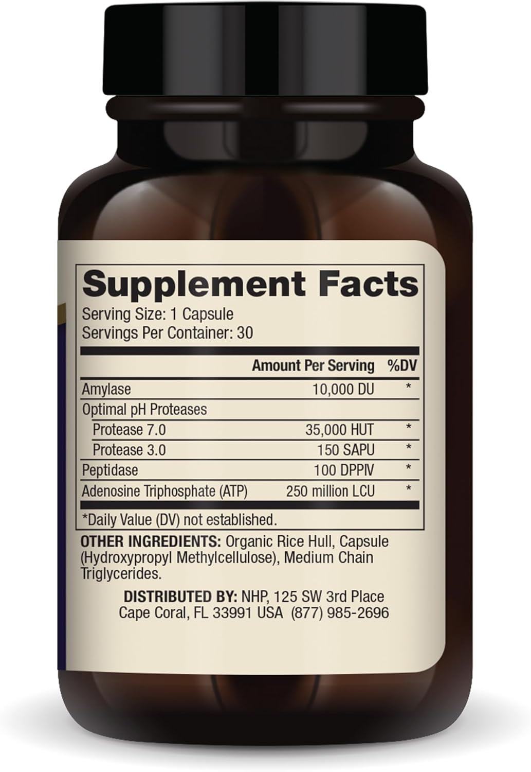 Mercola Gluten Enzymes 30 Capsules - Non-GMO, Gluten & Soy Free Dietary Supplement