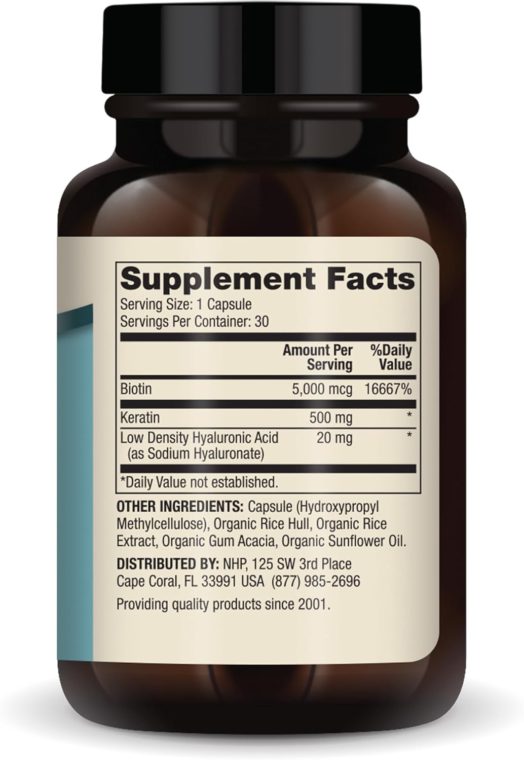 Mercola Hair, Skin and Nails Dietary Supplement with Biotin, Keratin & Hyaluronic Acid - 30 Capsules, Non-GMO Formula for Youthful Appearance