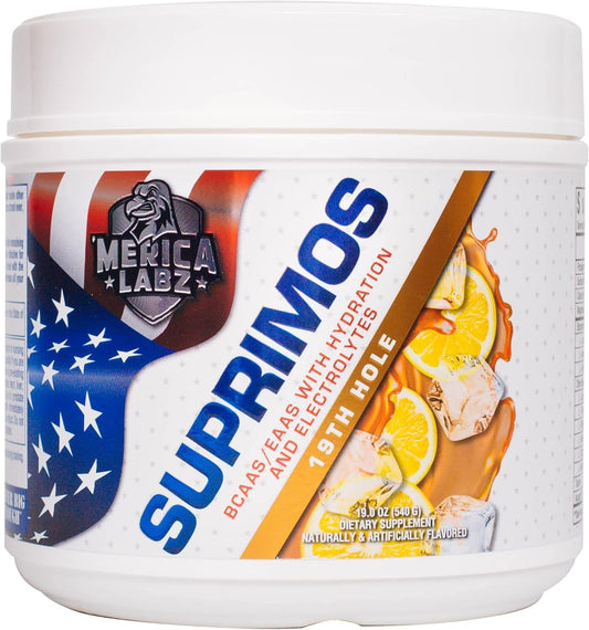 Merica Labz Suprimos BCAA/EAA Supplement with Electrolytes - Enhance Performance and Endurance - 30 Servings