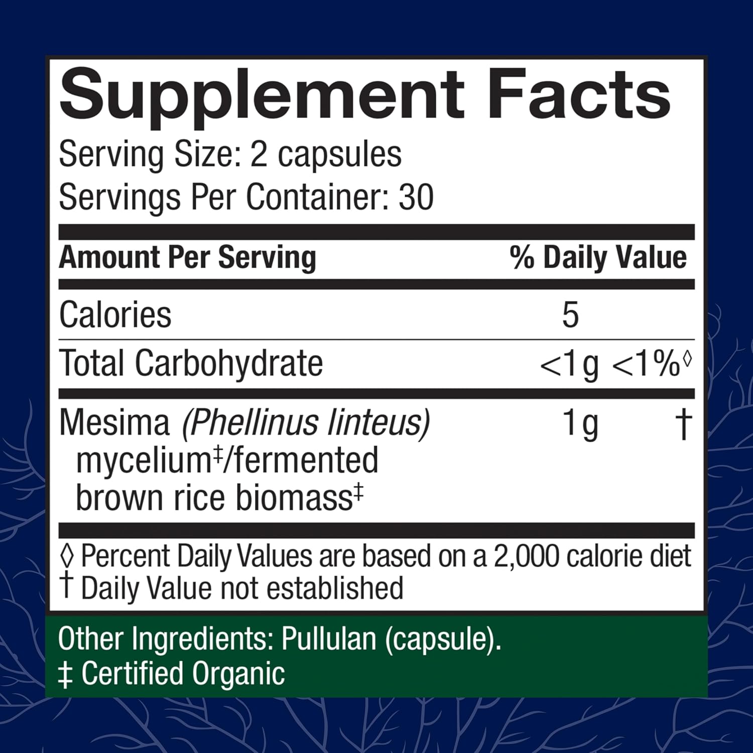 Mesima Mushroom Capsules - Immune Support & Antioxidant Supplement - Boosts Balanced Immune Response - 60 Capsules