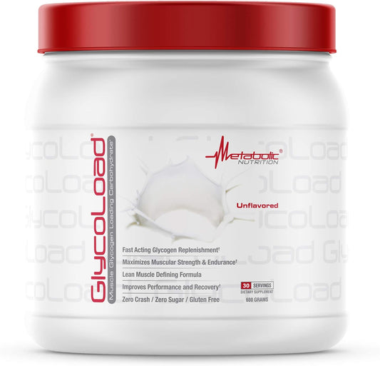 Metabolic Nutrition Glycoload Cyclic Cluster Dextrin Carbohydrate Powder 600g - Muscle Glycogen Loading Supplement